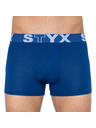 Styx Hármas szett - férfi boxeralsó Styx sport gumi kék