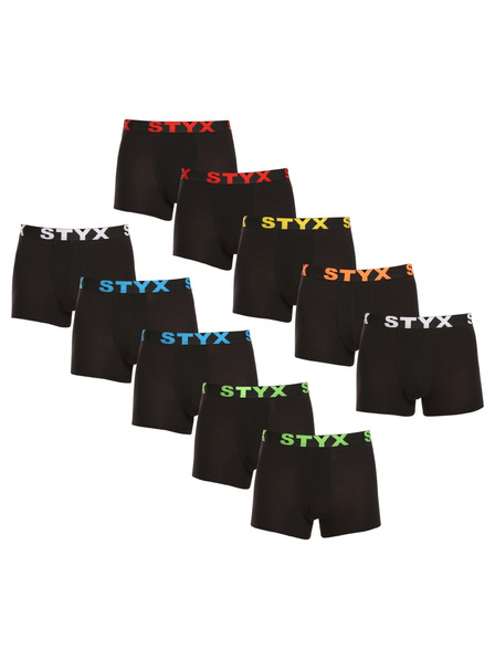 Styx Tízes szett - férfi boxeralsó Styx sport gumi fekete