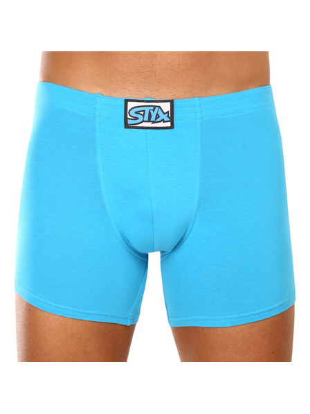 Styx Hármas szett - férfi boxeralsó Styx long klasszikus gumi világoskék