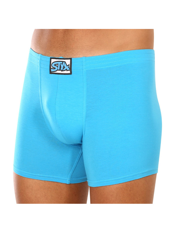 Styx Hármas szett - férfi boxeralsó Styx long klasszikus gumi világoskék