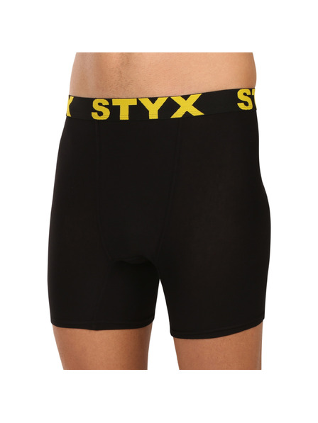 Styx Férfi boxeralsó Styx long sport gumival, fekete