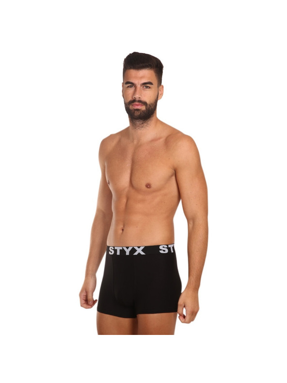 Styx Hármas szett - férfi boxeralsó Styx sport gumi fekete