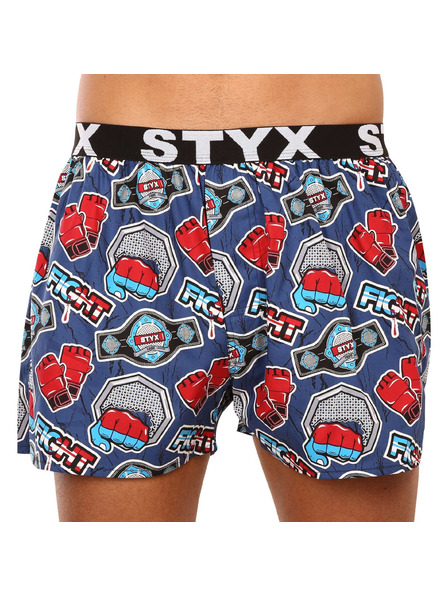 Styx Három darabos szett - férfi boxeralsó Styx art sportgumi többszínű