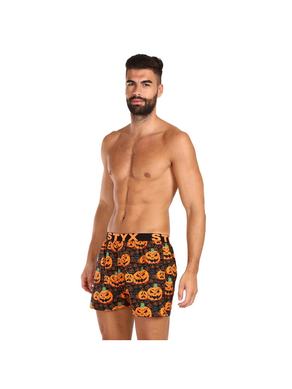 Styx Férfi boxeralsó Styx art sportgumi Halloween tök
