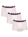 Styx Három darabos szett - férfi boxer Styx sportgumi fehér trikolór