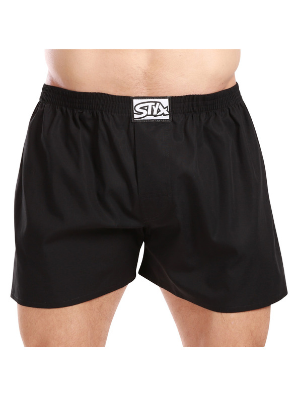 Styx Három darabos szett - férfi boxeralsó Styx klasszikus gumi fekete