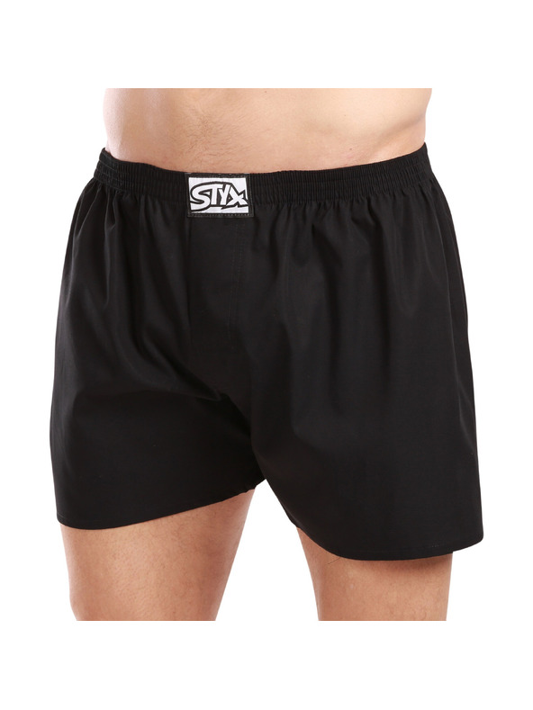 Styx Három darabos szett - férfi boxeralsó Styx klasszikus gumi fekete