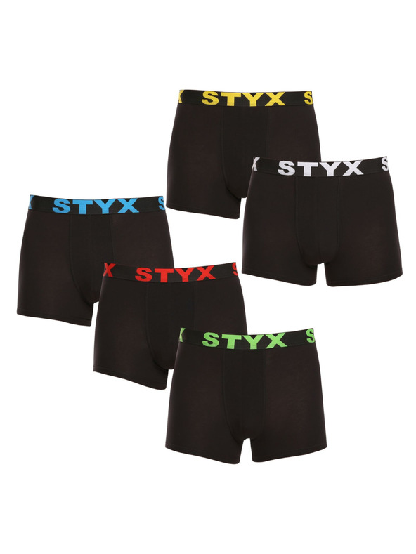 Styx Ötös szett - férfi boxeralsó Styx sport gumi fekete
