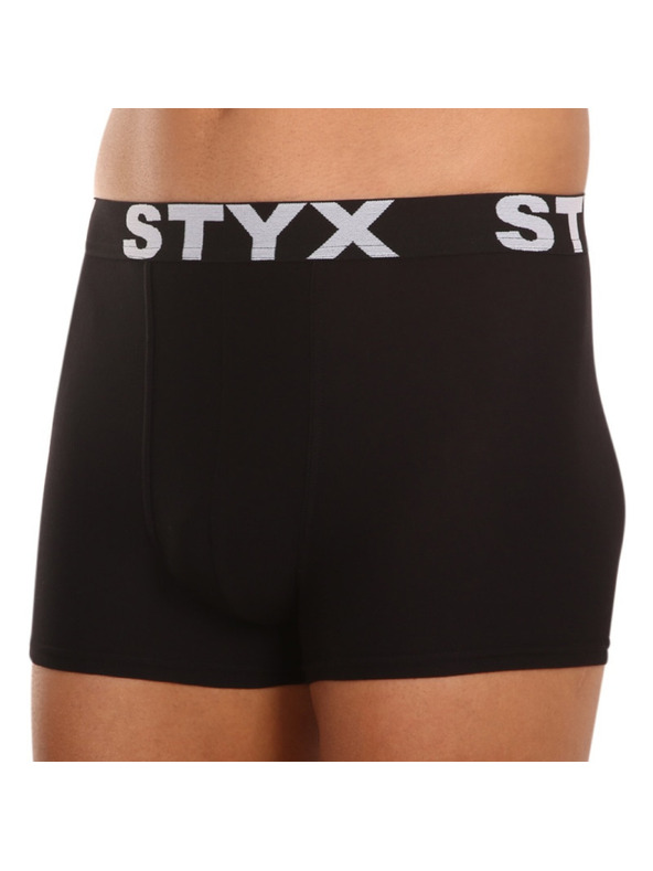 Styx Három darabos szett - férfi boxer Styx sportgumi nagyméretű fekete