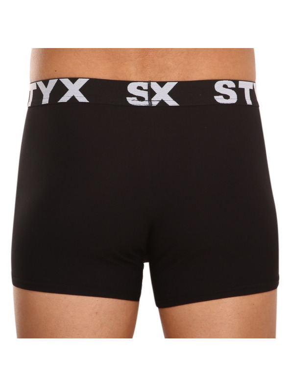 Styx Három darabos szett - férfi boxer Styx sportgumi nagyméretű fekete