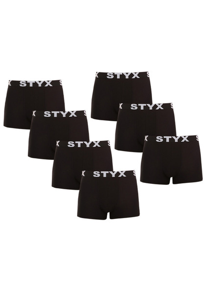 Styx Hét darabos szett - férfi boxer Styx sportgumi fekete