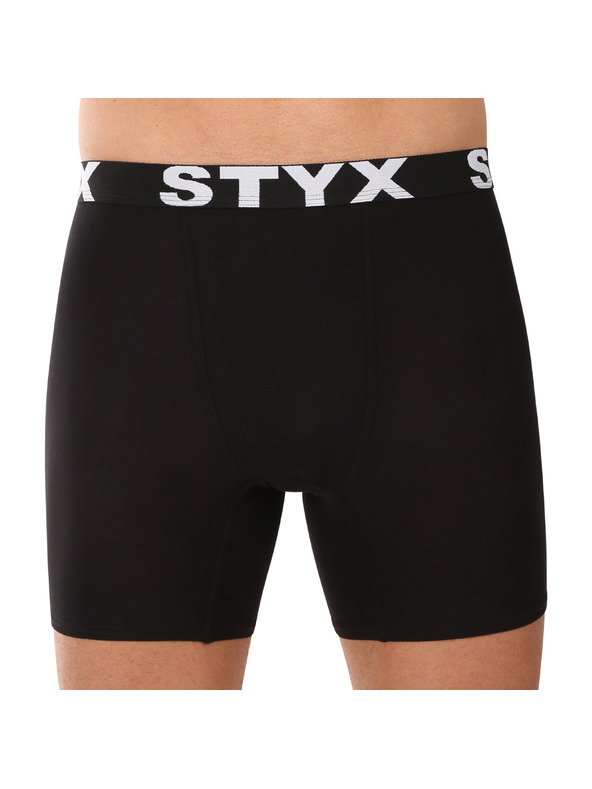 Styx Három darabos szett - férfi boxer Styx long sportgumi fekete