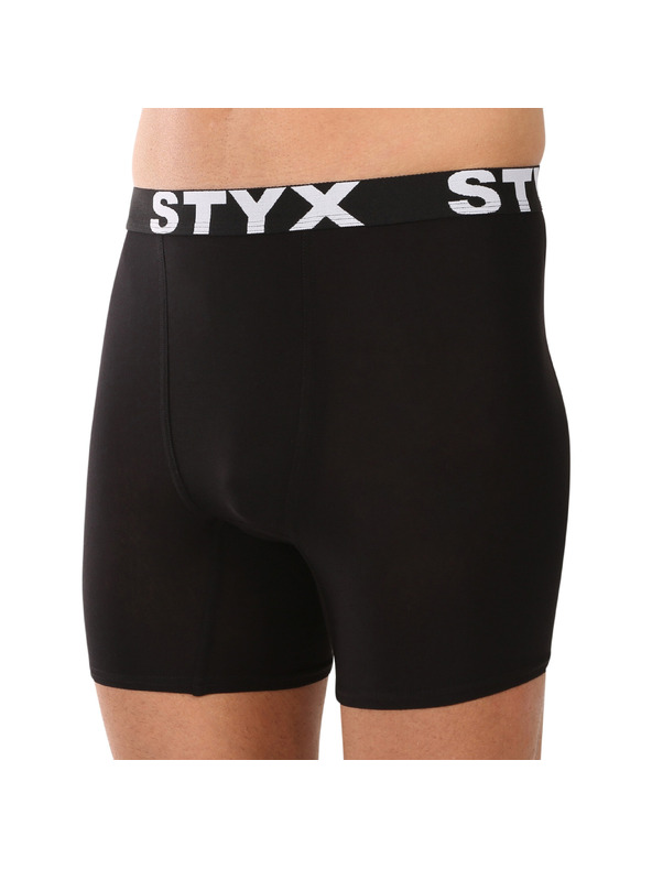 Styx Három darabos szett - férfi boxer Styx long sportgumi fekete