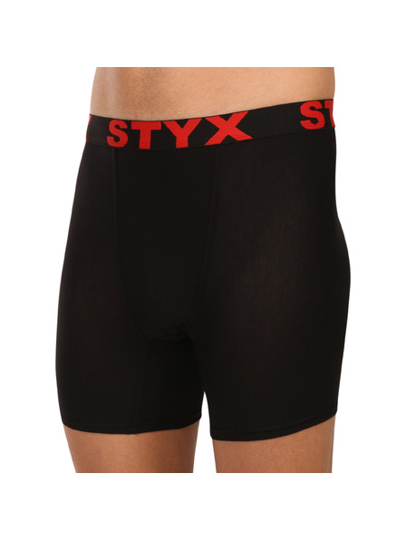 Styx Férfi boxeralsó Styx long sport gumival, fekete
