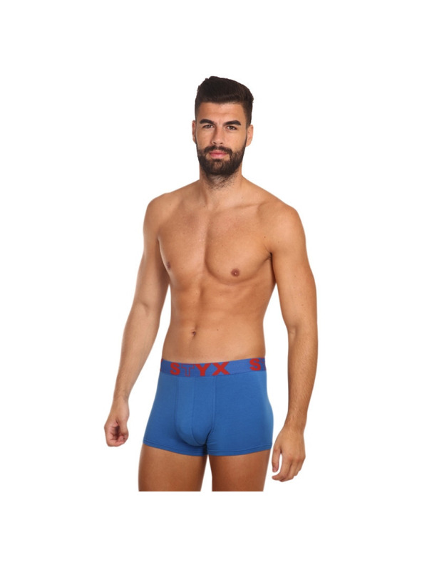 Styx Hármas szett - férfi boxeralsó Styx sport gumi kék