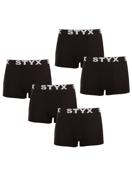 Styx Ötös szett - férfi boxeralsó Styx sport gumi fekete