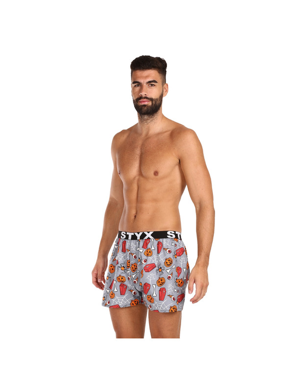 Styx Férfi boxeralsó Styx art sportgumi Halloween koporsók