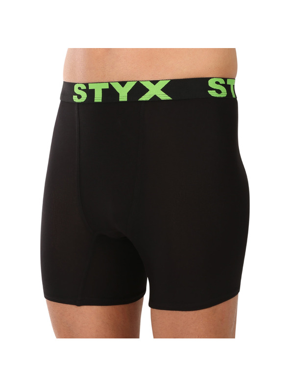 Styx Férfi boxeralsó Styx long sport gumival, fekete