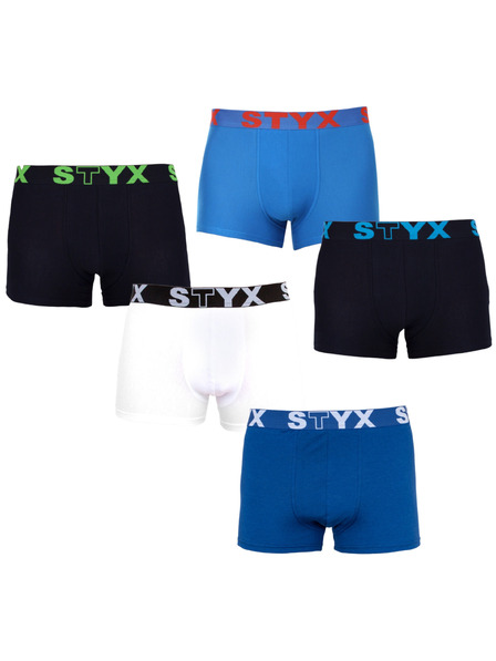 Styx Ötös csomag - férfi boxer Styx sportgumi nagyméret többszínű
