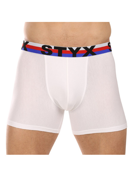 Styx Férfi boxer Styx long sportgumi fehér trikolór
