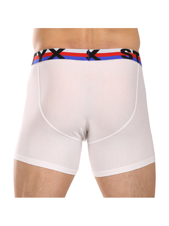 Styx Férfi boxer Styx long sportgumi fehér trikolór