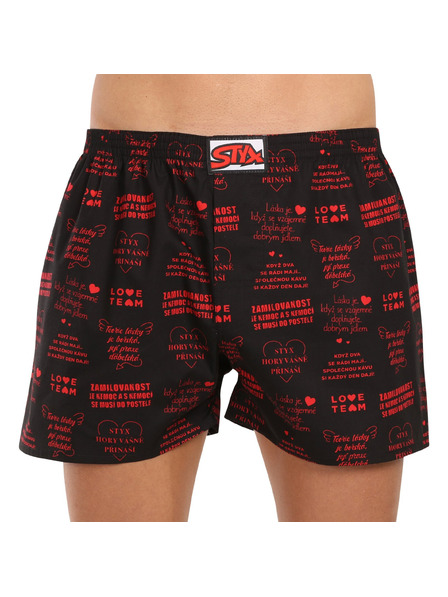 Styx Férfi boxeralsó Styx art klasszikus gumi nagyméret Valentin szövegek