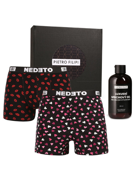 Nedeto Férfi ajándékkészlet boxeralsó és boxer Nedeto és tusfürdő Pietro Filipi