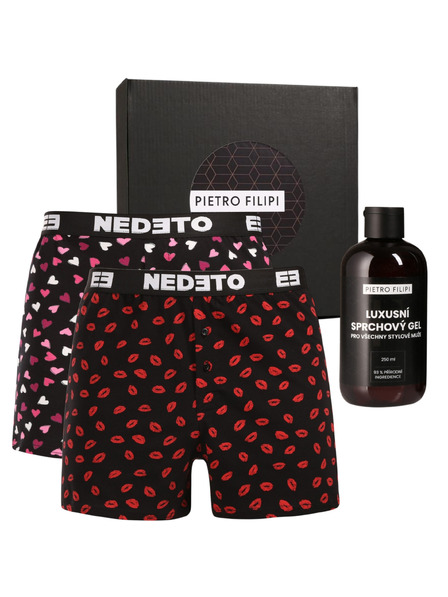 Nedeto Férfi ajándékkészlet Kettes csomag - Nedeto boxeralsó és tusfürdő Pietro Filipi