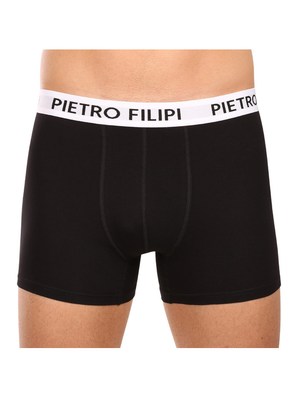 Pietro Filipi Férfi ajándékszett Három darab - boxer shorts és Három darab - fehér sport zokni Pietro Filipi