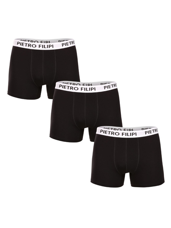 Pietro Filipi Férfi ajándékszett Három darab - boxer shorts és Három darab - fehér sport zokni Pietro Filipi