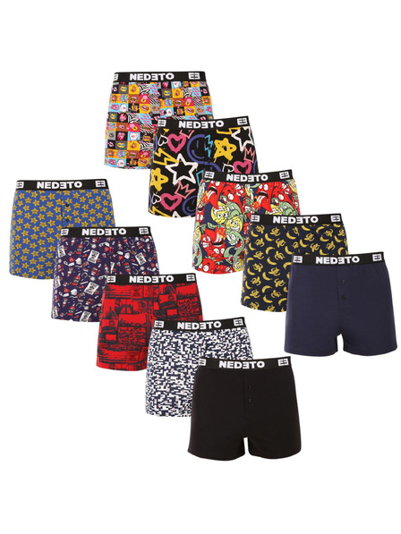 Nedeto Tíz darab - Nedeto férfi boxer shorts többszínű