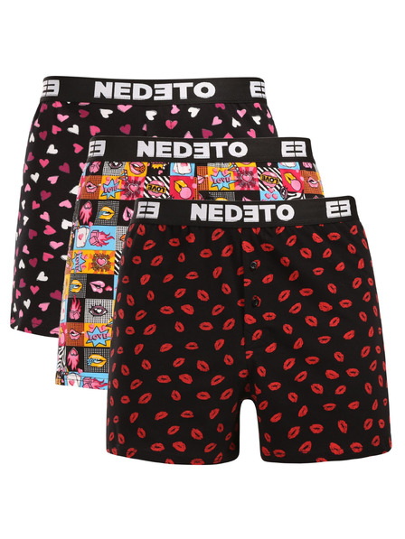 Nedeto Három darab - Nedeto Valentýn férfi boxer shorts többszínű