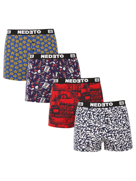 Nedeto Négy darab - Nedeto férfi boxer shorts többszínű