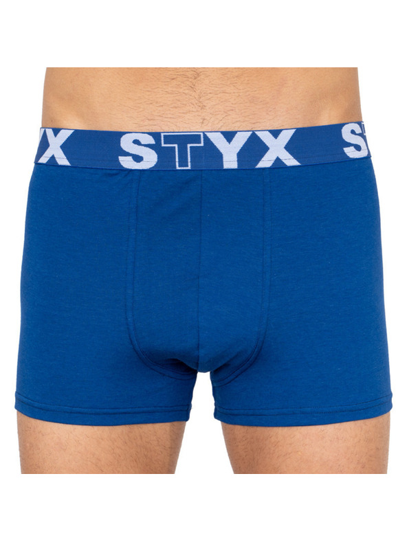 Styx Három darabos férfi Styx boxeralsó készlet kék és fehér színben