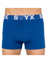 Styx Három darabos férfi Styx boxeralsó készlet kék és fehér színben