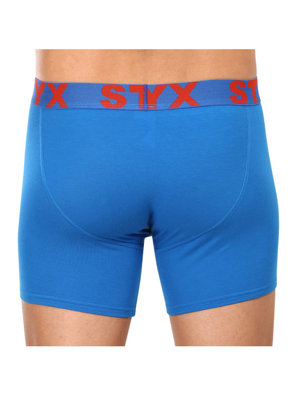 Styx Három darabos férfi boxeralsó készlet fehér, kék és szürke színben Styx Styx