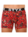 Styx Piros férfi mintás boxeralsó Styx Zombie