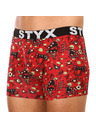Styx Piros férfi mintás boxeralsó Styx Zombie