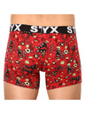 Styx Piros férfi mintás boxeralsó Styx Zombie