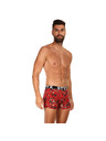 Styx Piros férfi mintás boxeralsó Styx Zombie