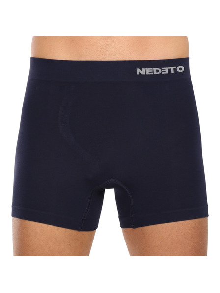 Nedeto Három darabos varrás nélküli boxeralsó készlet sötétkék Nedeto