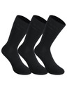 Styx 3PACK Styx magas bambusz zokni fekete