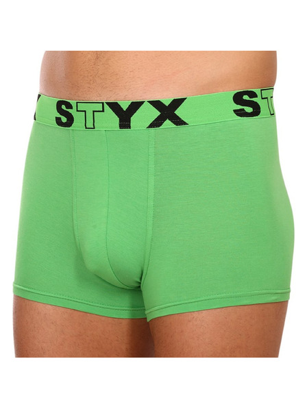 Styx Férfi boxeralsó Styx sportos elasztikus zöld