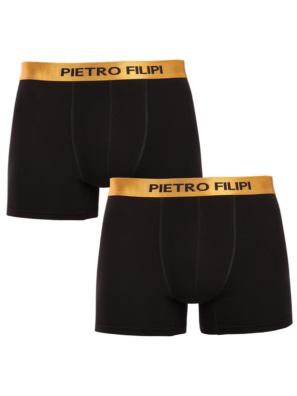 Pietro Filipi Dupla csomag - Pietro Filipi férfi boxer fekete Metalic gold