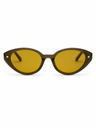 VEYREY VeyRey női cat-eye acetát polarizált napszemüveg Aest barna keret sárga lencse