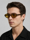 VEYREY VeyRey női cat-eye acetát polarizált napszemüveg Aest barna keret sárga lencse