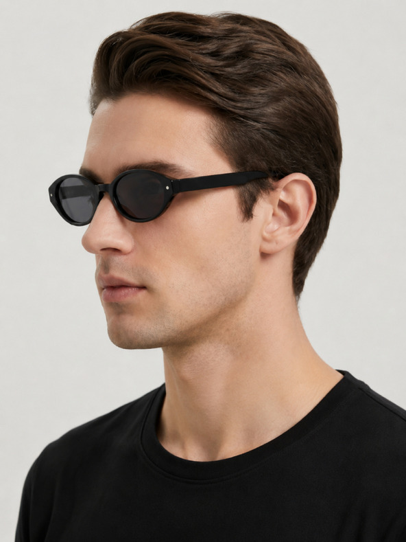 VEYREY VeyRey női cat-eye acetát polarizált napszemüveg Aest fekete keret fekete lencse