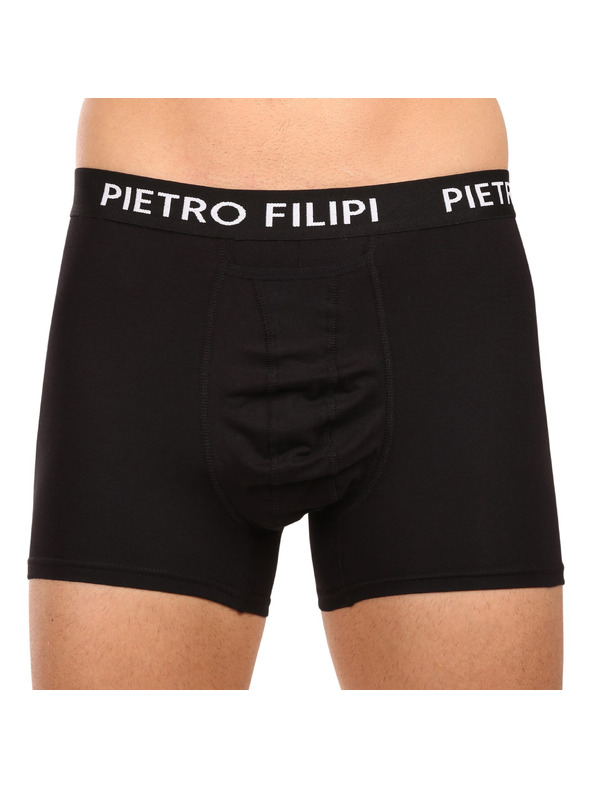 Pietro Filipi Két darabos készlet - férfi boxeralsó Pietro Filipi golyóstartó fekete színben