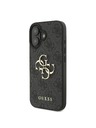 Guess Guess PU 4G fém logós fém hátlap iPhone 16-hoz Szürke
