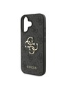 Guess Guess PU 4G fém logós fém hátlap iPhone 16-hoz Szürke